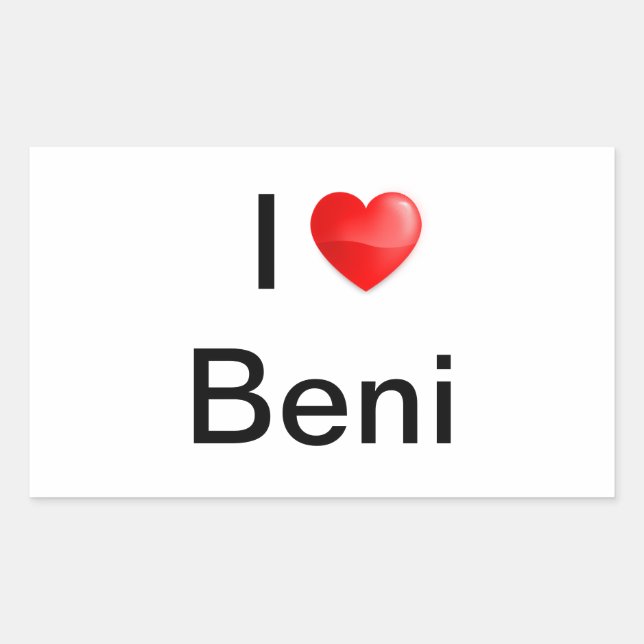 I love Beni Sticker (Front)