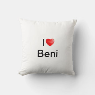 I love Beni Throw Pillow