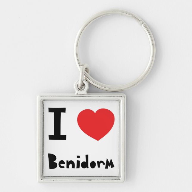 I love Benidorm Keychain (Front)