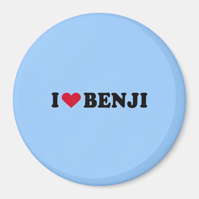 I LOVE BENJI MAGNET (Front)