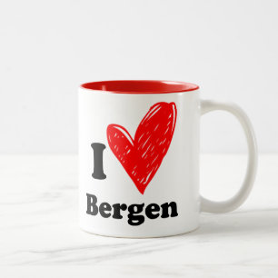 I love Bergen Two-Tone Coffee Mug