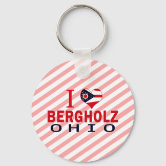 I love Bergholz, Ohio Keychain