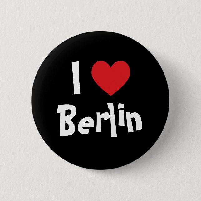 I Love Berlin 2 Inch Round Button (Front)