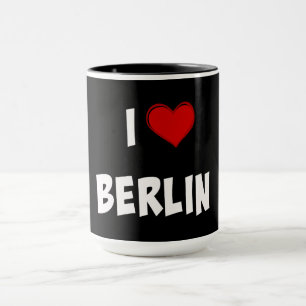 I Love Berlin, classic black Mug