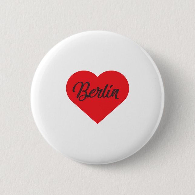 I Love Berlin - Germany 2 Inch Round Button (Front)