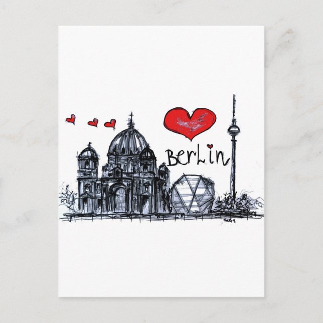 I love Berlin Postcard (Front)