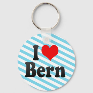 I Love Bern, Switzerland Keychain