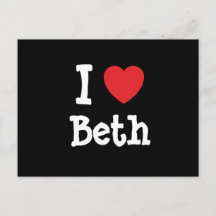 I love Beth heart T-Shirt Postcard