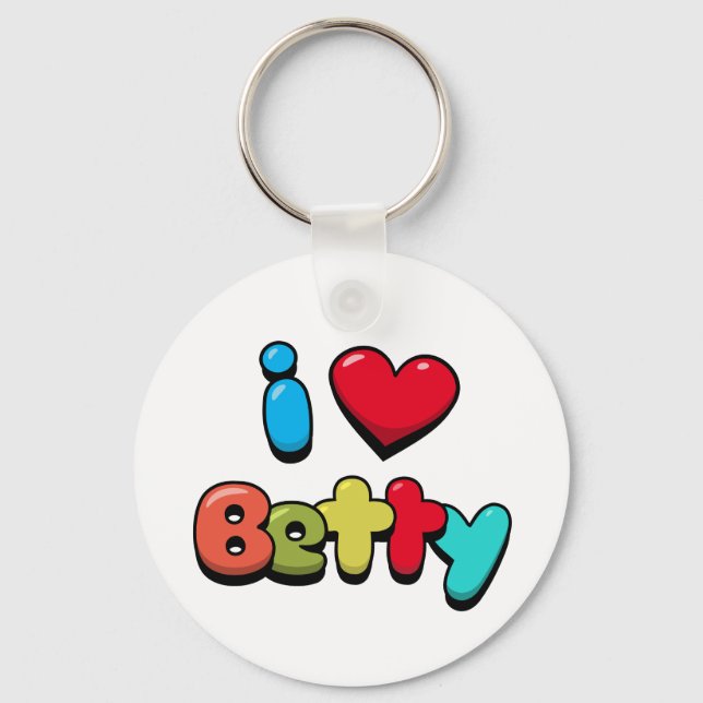 I Love Betty Keychain (Front)