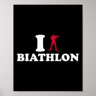 I Love Biathlon Poster