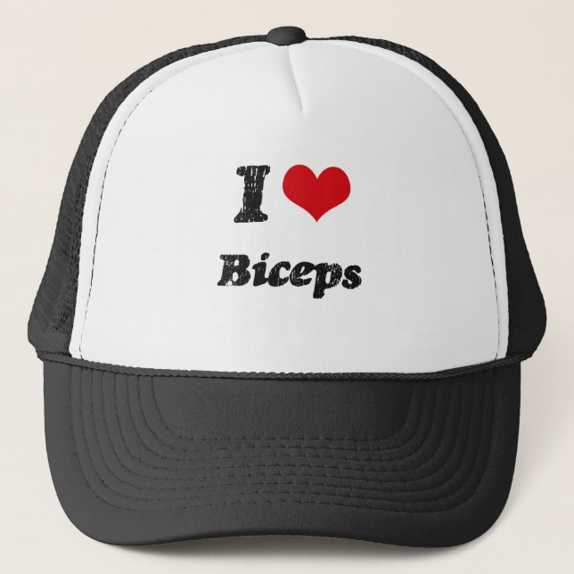 I Love BICEPS Trucker Hat (Front)