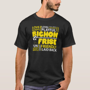 I Love Bichon Frise Dog  Dog Breeder Puppy Paw Lov T-Shirt