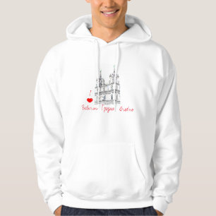 I Love Biélorussie Б л а р у с Sweat - shirt à cap