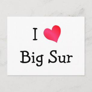 I Love Big Sur Postcard
