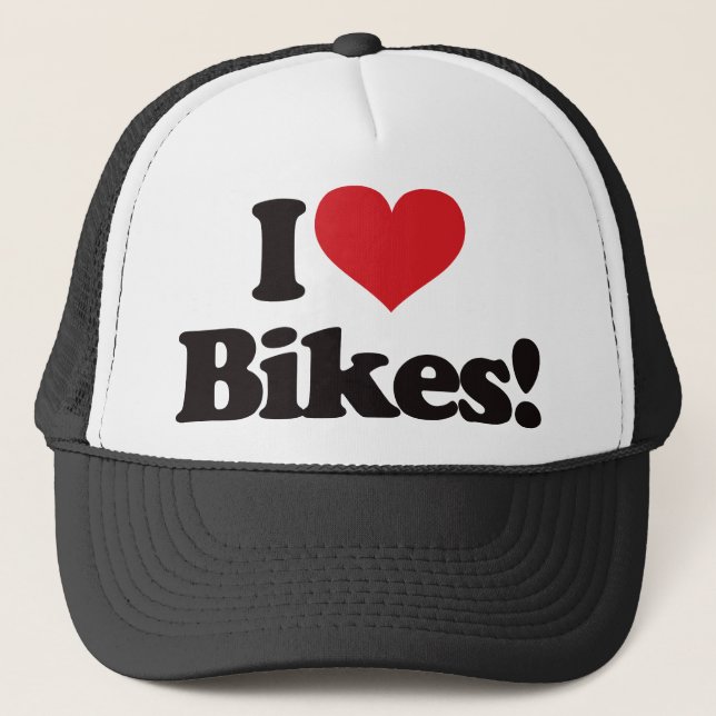 I Love Bikes! Trucker Hat (Front)