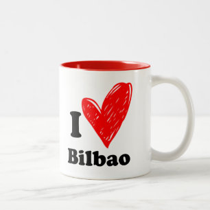 I love Bilbao Two-Tone Coffee Mug
