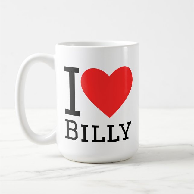 I love billy coffee mug (Left)