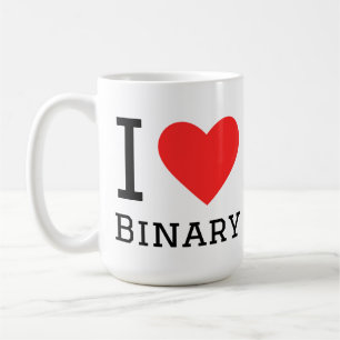 I love binary coffee mug