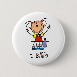 I Love Bingo 2 Inch Round Button