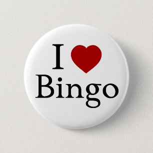I Love Bingo 2 Inch Round Button