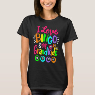 I Love Bingo And My Grandkids Bingo Player Women T-Shirt