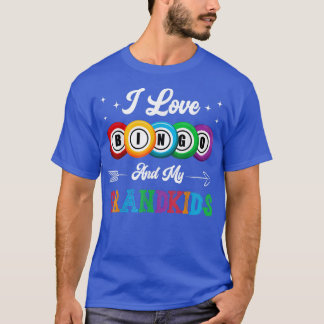 I Love Bingo And My Grandkids Funny Bingo Game Gra T-Shirt