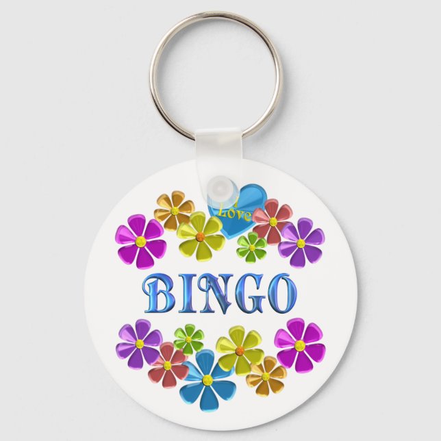 I Love Bingo Keychain (Front)