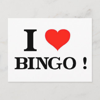 I Love Bingo Postcard