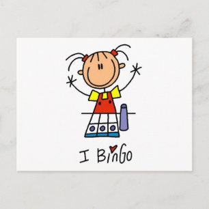 I Love Bingo Tshirts and Gifts Postcard