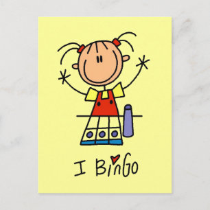 I Love Bingo Tshirts and Gifts Postcard