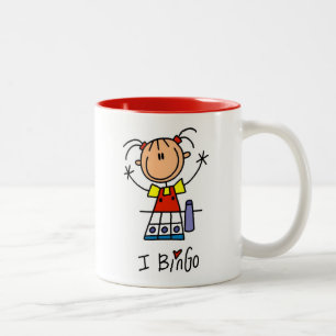 I Love Bingo Two-Tone Coffee Mug