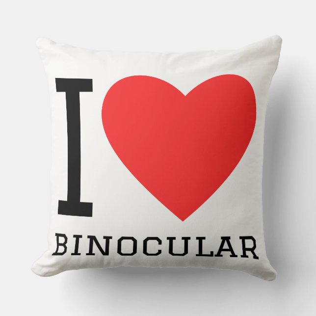 I love binocular throw pillow (Front)