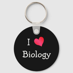 I Love Biology Keychain