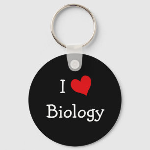 I Love Biology Keychain