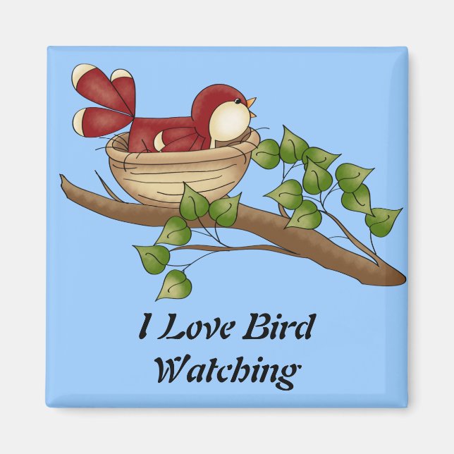 I Love Bird Watching magnet (Front)
