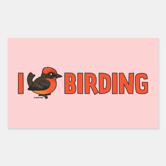 I Love Birding VEFL Sticker (Front)