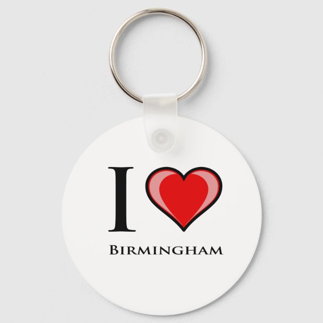 I Love Birmingham Keychain (Front)