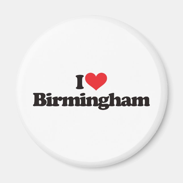 I Love Birmingham Magnet (Front)