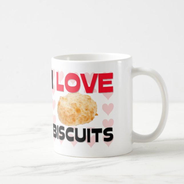 I Love Biscuits Coffee Mug (Right)