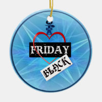 I Love Black Friday  Ornament