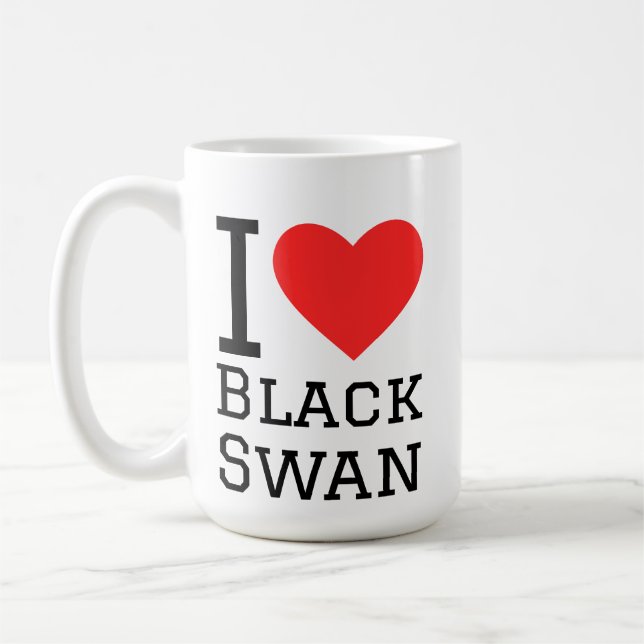 I love black swan  coffee mug (Left)
