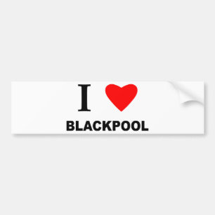 I Love Blackpool. Bumper Sticker