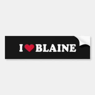 I LOVE BLAINE BUMPER STICKER