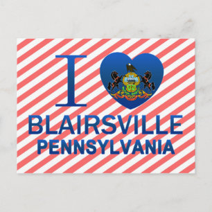 I Love Blairsville, PA Postcard