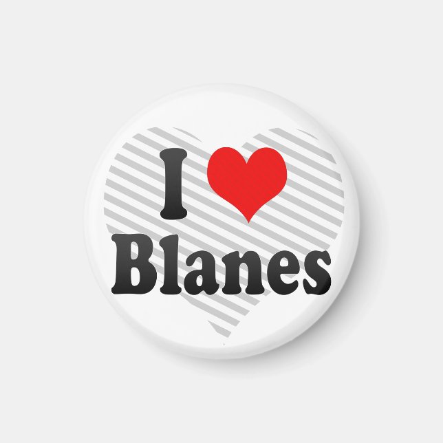 I Love Blanes, Spain Magnet (Front)