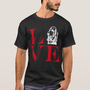 I Love Bloodhounds - Dark Coloured Tee