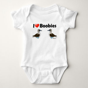 I Love Blue-footed Boobies Baby Bodysuit