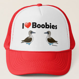 I Love Blue-footed Boobies Trucker Hat