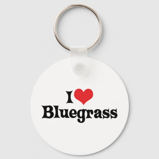 I Love Bluegrass Keychain (Front)