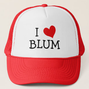 I Love Blum Trucker Hat